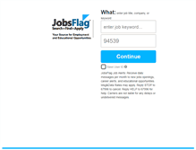 Tablet Screenshot of jobsflag.com